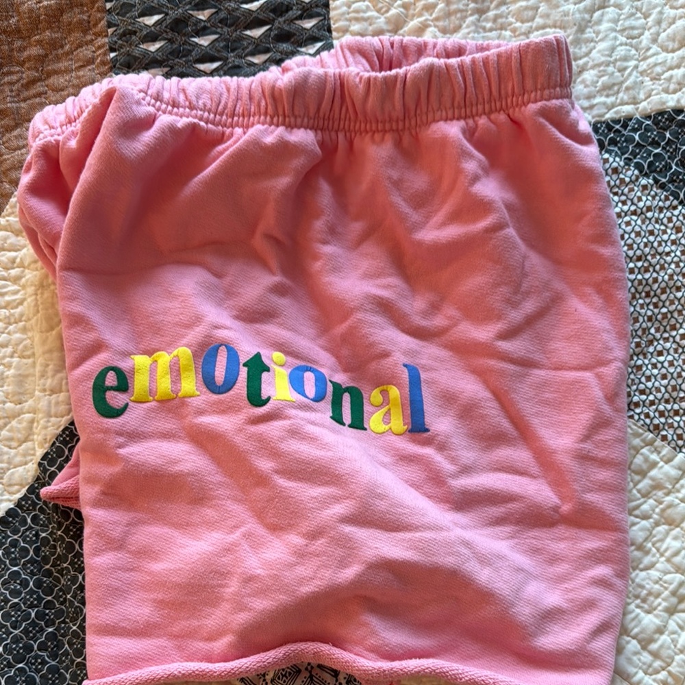 pink emotional sweat shorts L/XL by the Mayfair group
